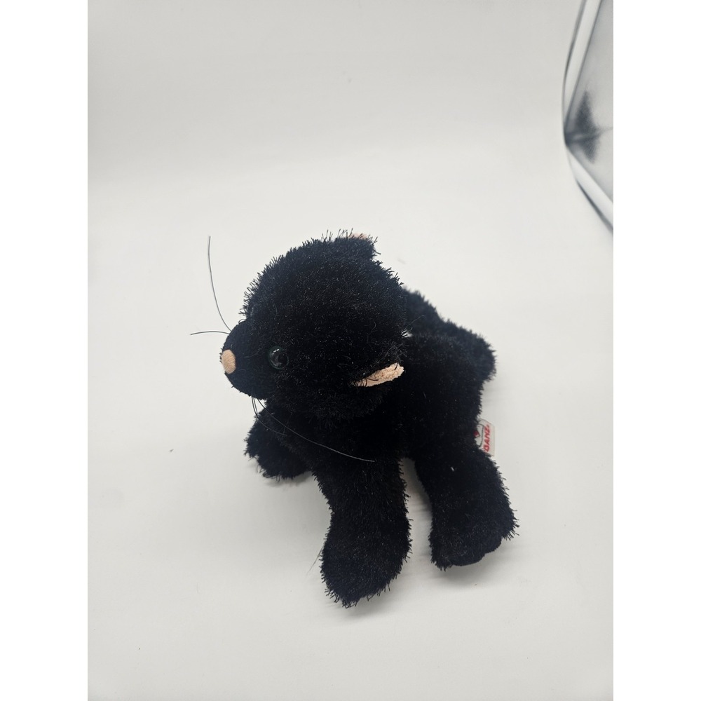 Ganz Webkinz Black Cat HM 135 8" Plush Stuffed Animal NO CODE